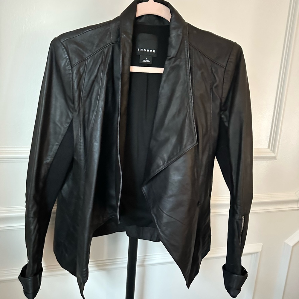 100% Leather Trouvé Nordstrom Genuine Leather Jacket for Women - Size Small